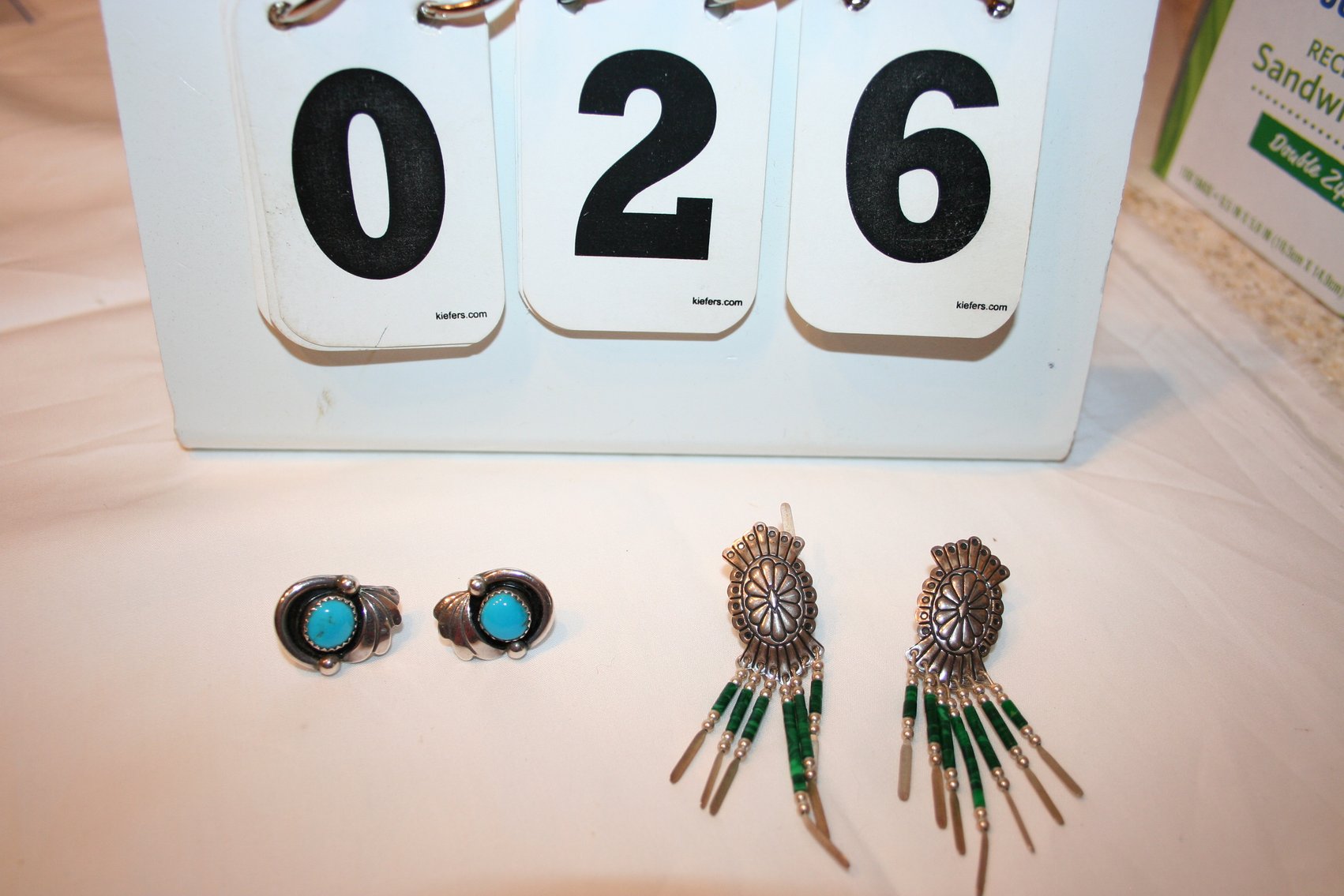 Image for Vintage Sterling Earrings (2 pair)