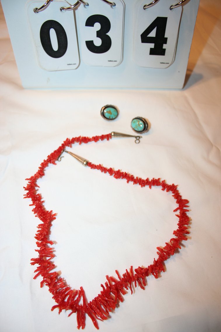 Image for Vintage Sterling Earrings & Necklace