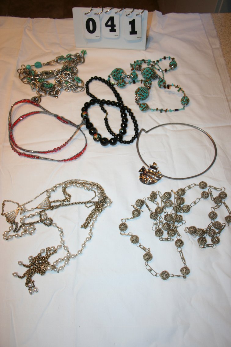 Image for Vintage Costume Jewelry Necklaces