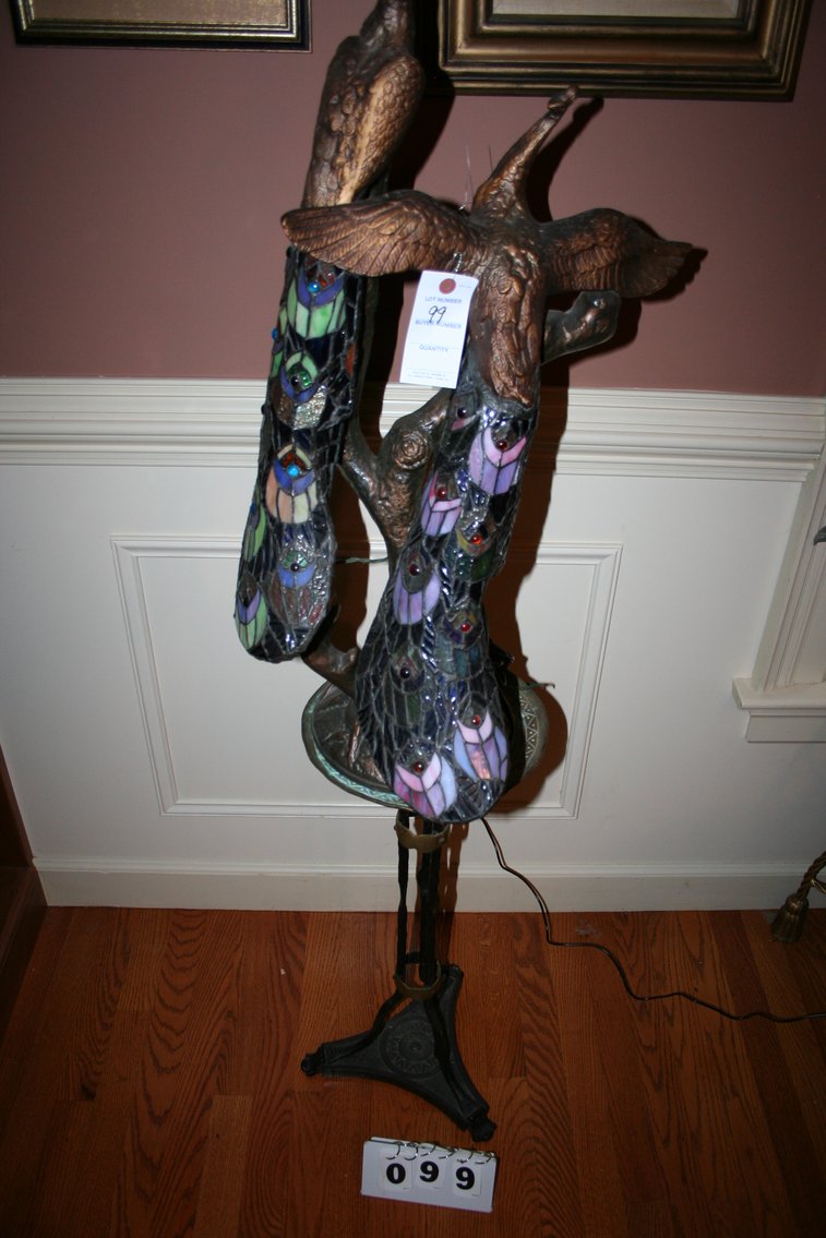 Image for Peacock Lamp (Metal)