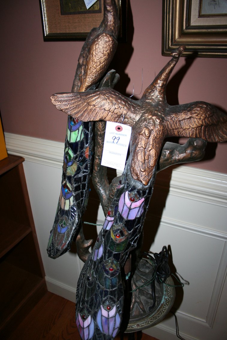 Image for Peacock Lamp (Metal)