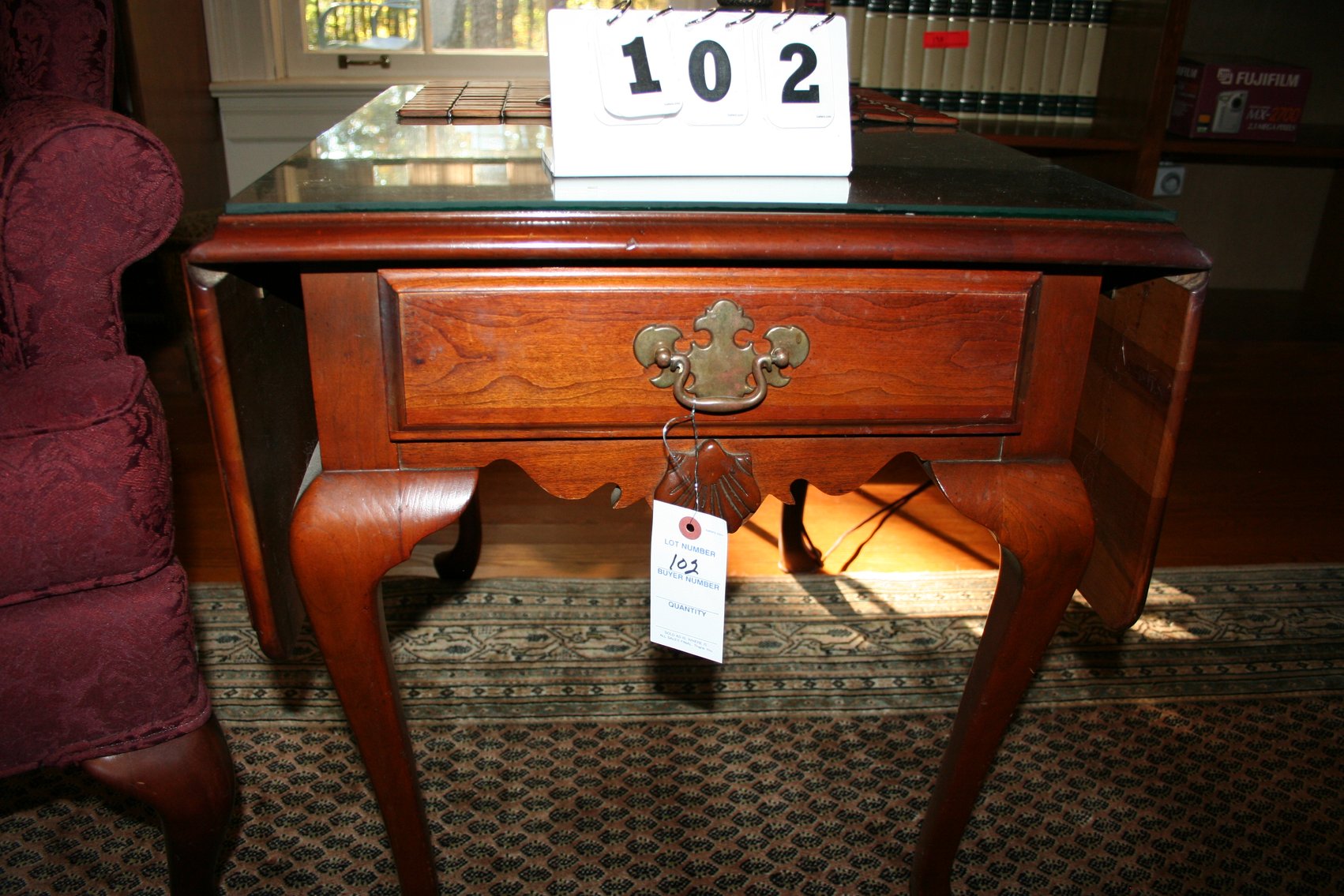 Image for Cherry Drop Leaf Center Table