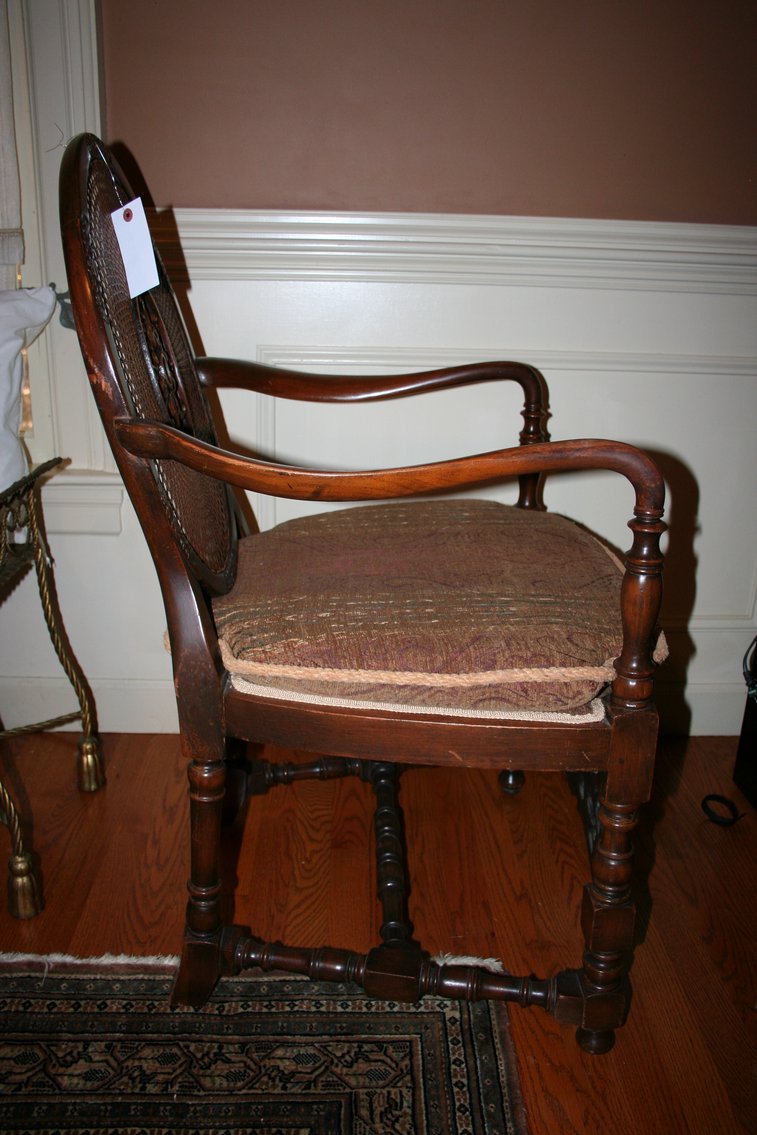 Image for Adams Style Oval Back Cane Chair