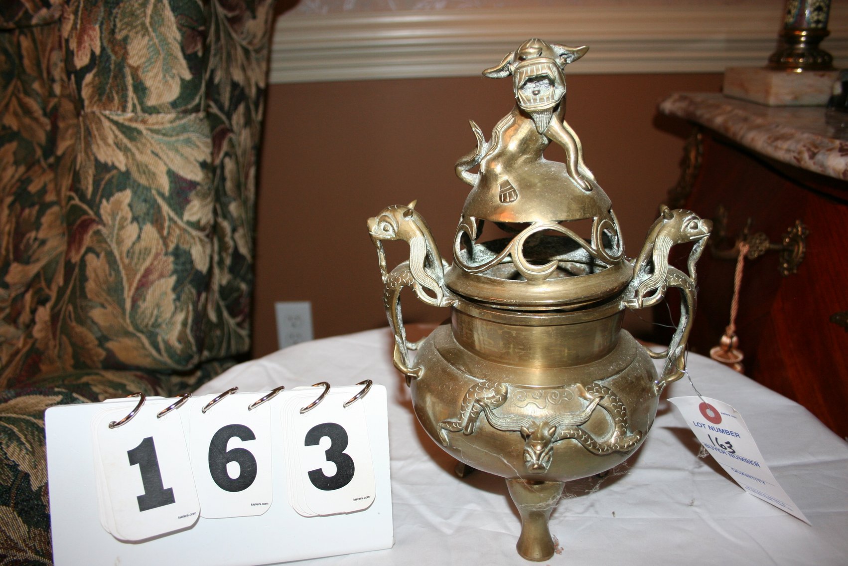 Image for Vintage Chinese Bronze Incense Burner