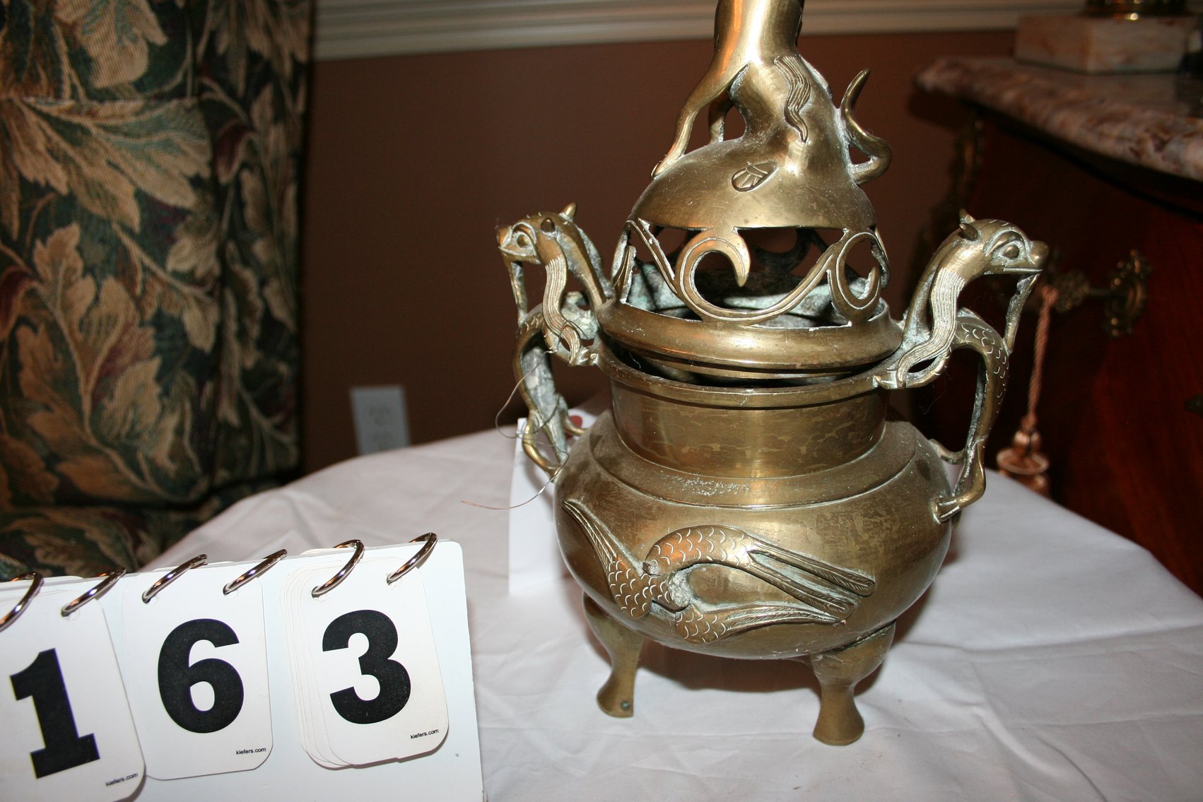 Image for Vintage Chinese Bronze Incense Burner