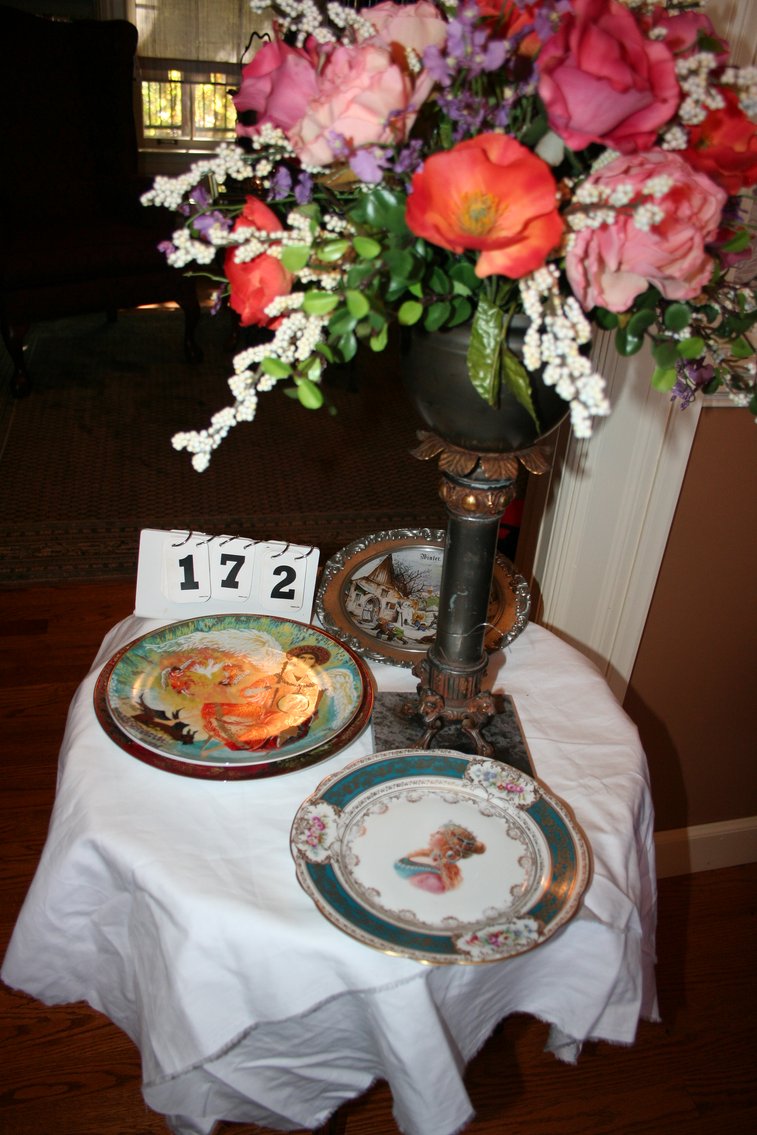 Image for Vintage Metal Flower Stand / 5 Plates