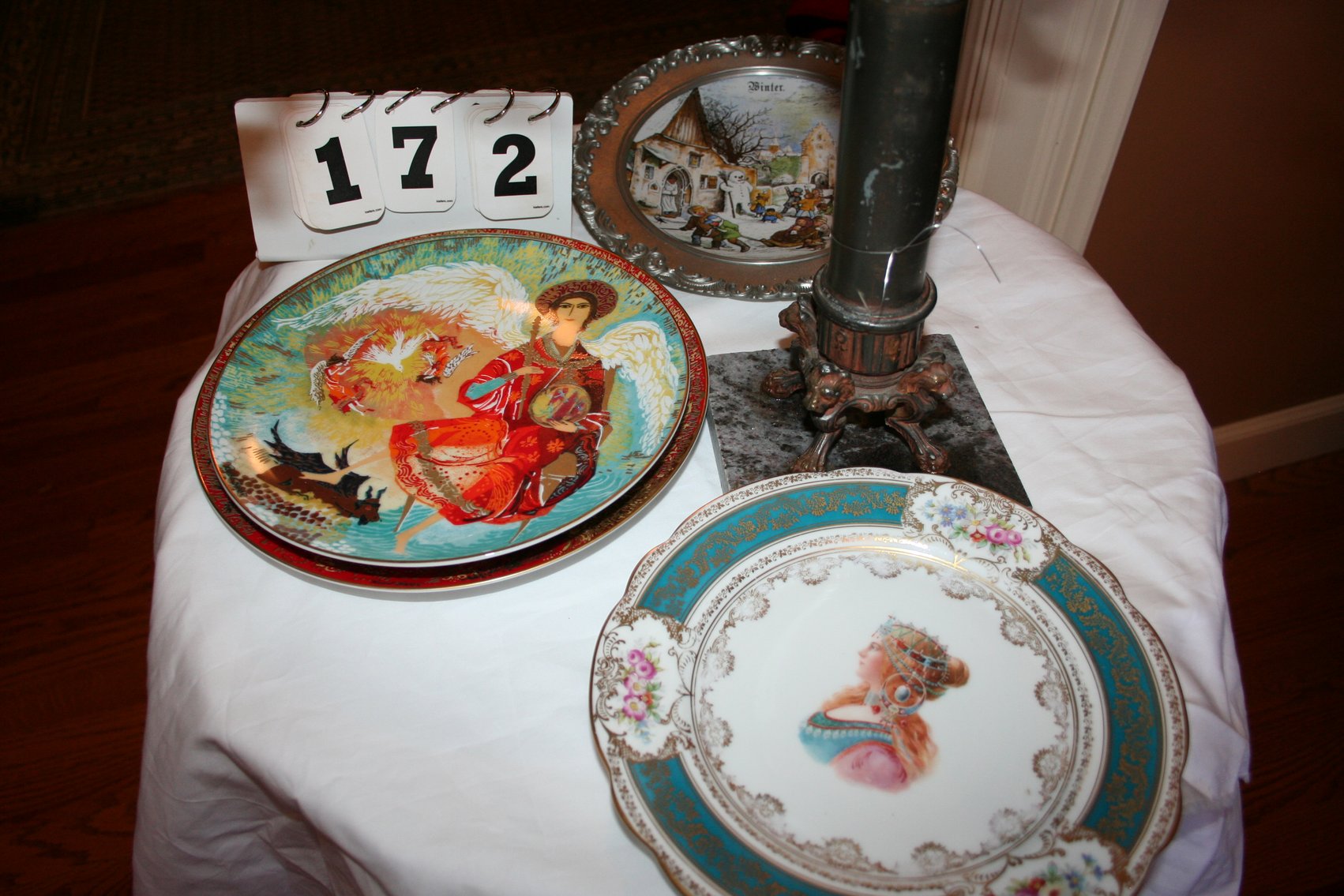 Image for Vintage Metal Flower Stand / 5 Plates