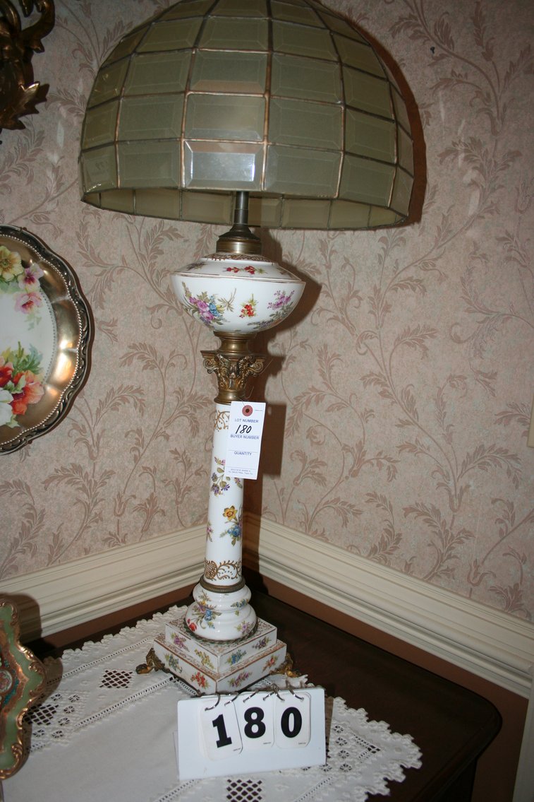 Image for Antique Porcelain Lamp 37