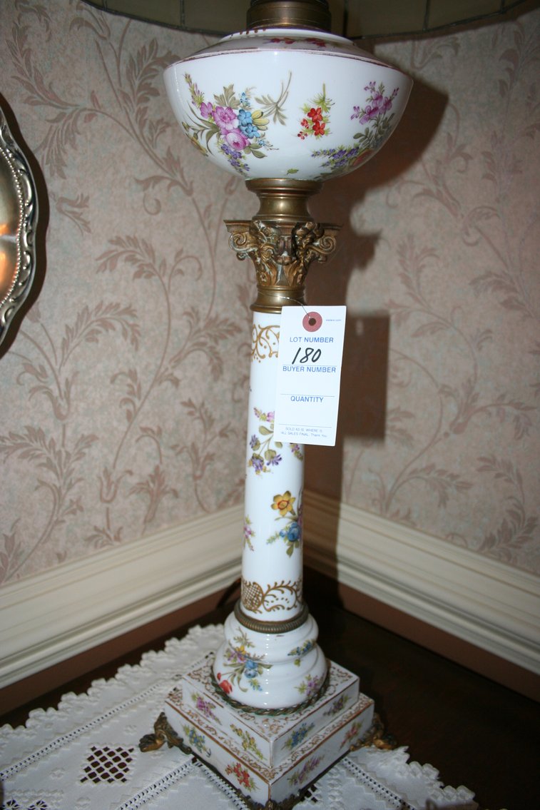 Image for Antique Porcelain Lamp 37