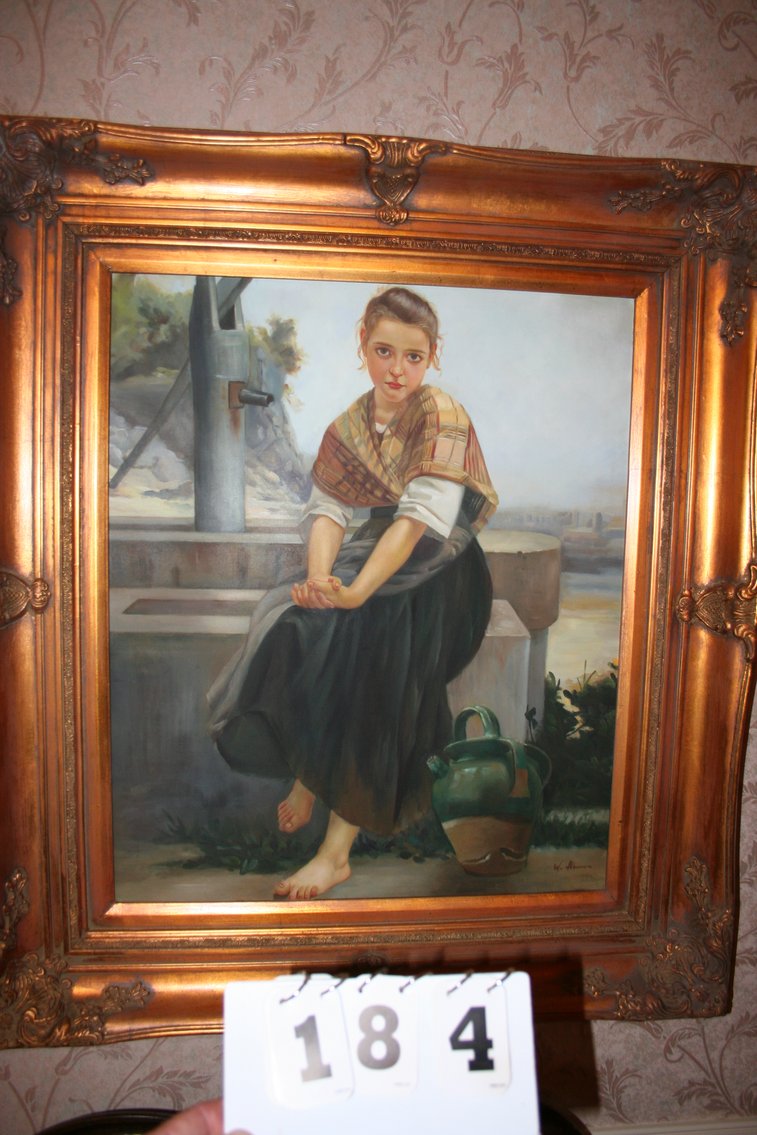 Image for Oil On Canvas - Peasent Girl - W.H. Bourne