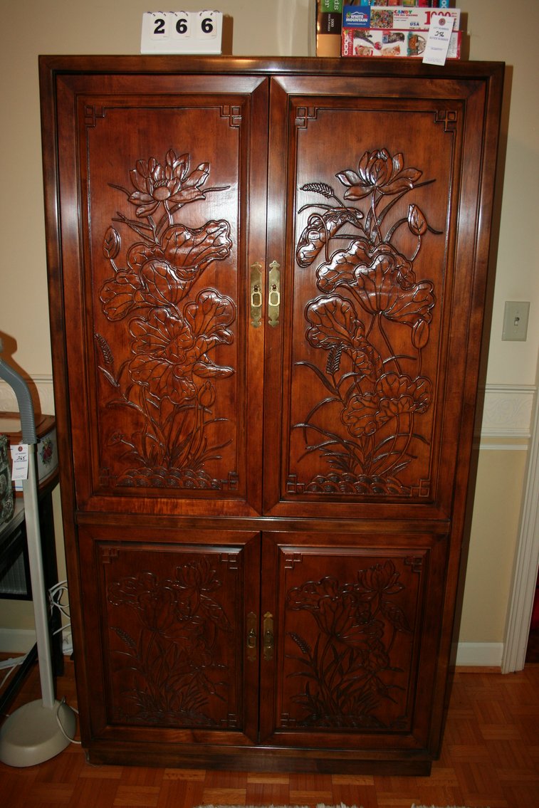 Image for Carved Wood Cabinet 74