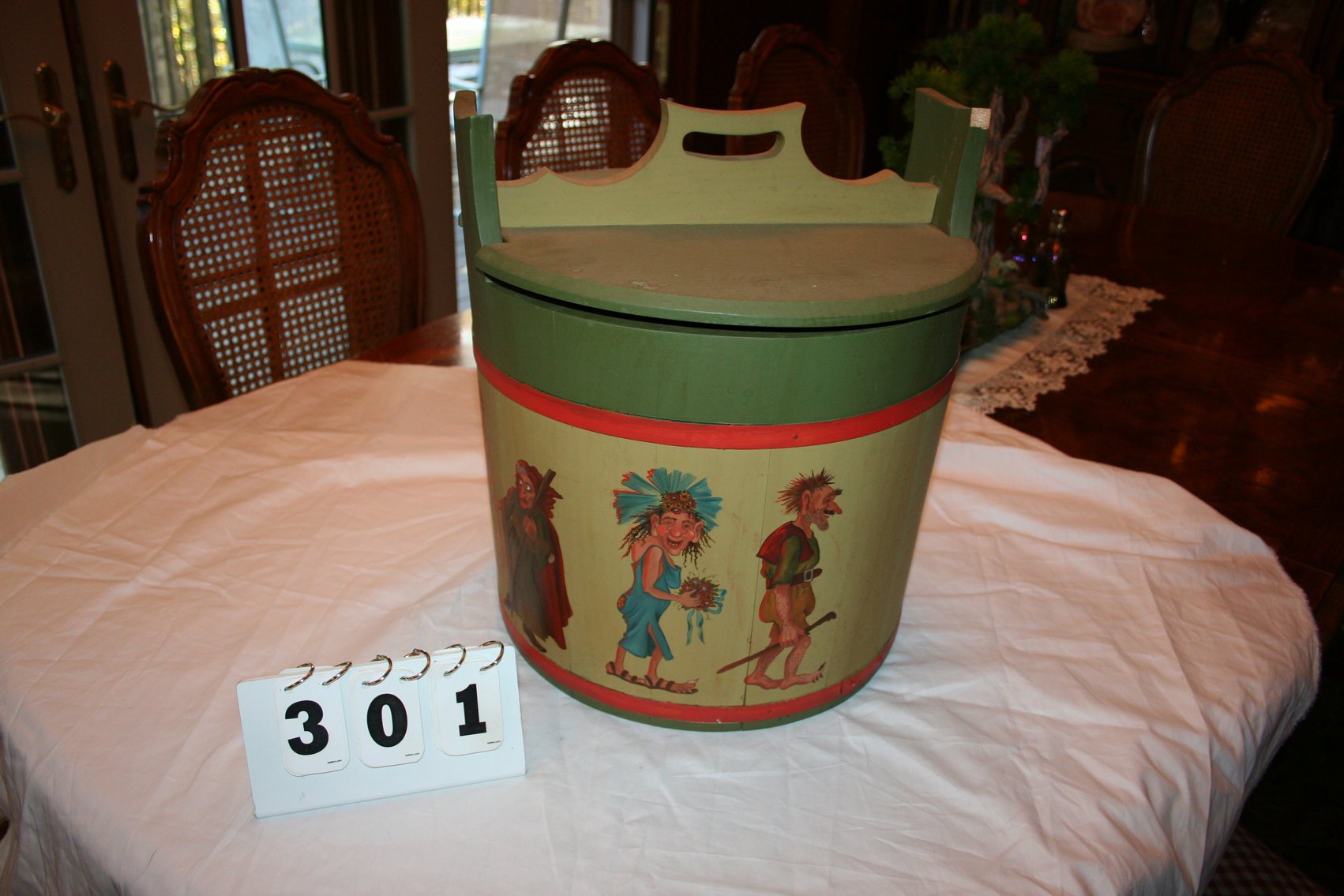 Image for Hand Painted Wood Pale