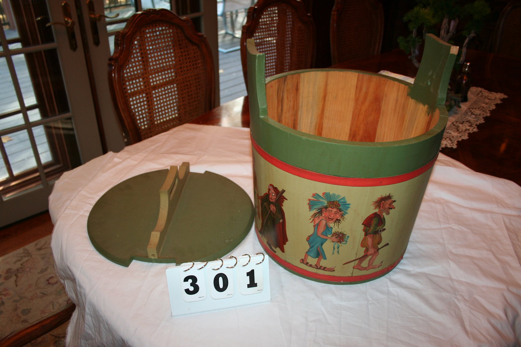 Image for Hand Painted Wood Pale