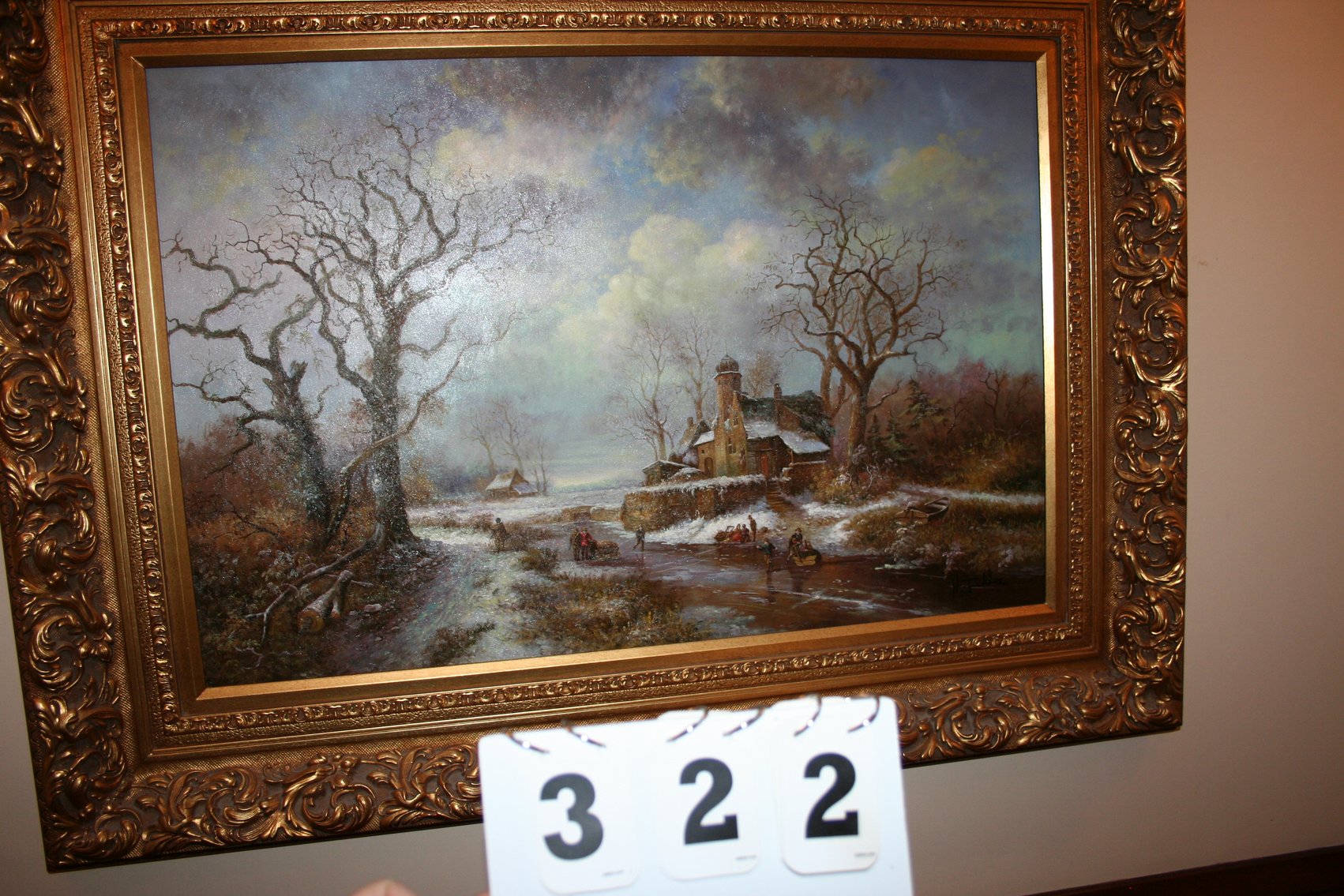Image for Oil on Canvas  Signed H. Fidler - Circa 1900