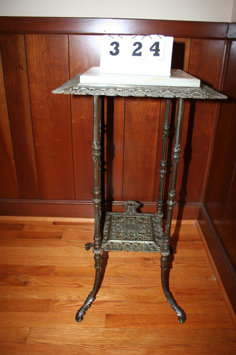 Image for Antique Marble & Cast Iron  30