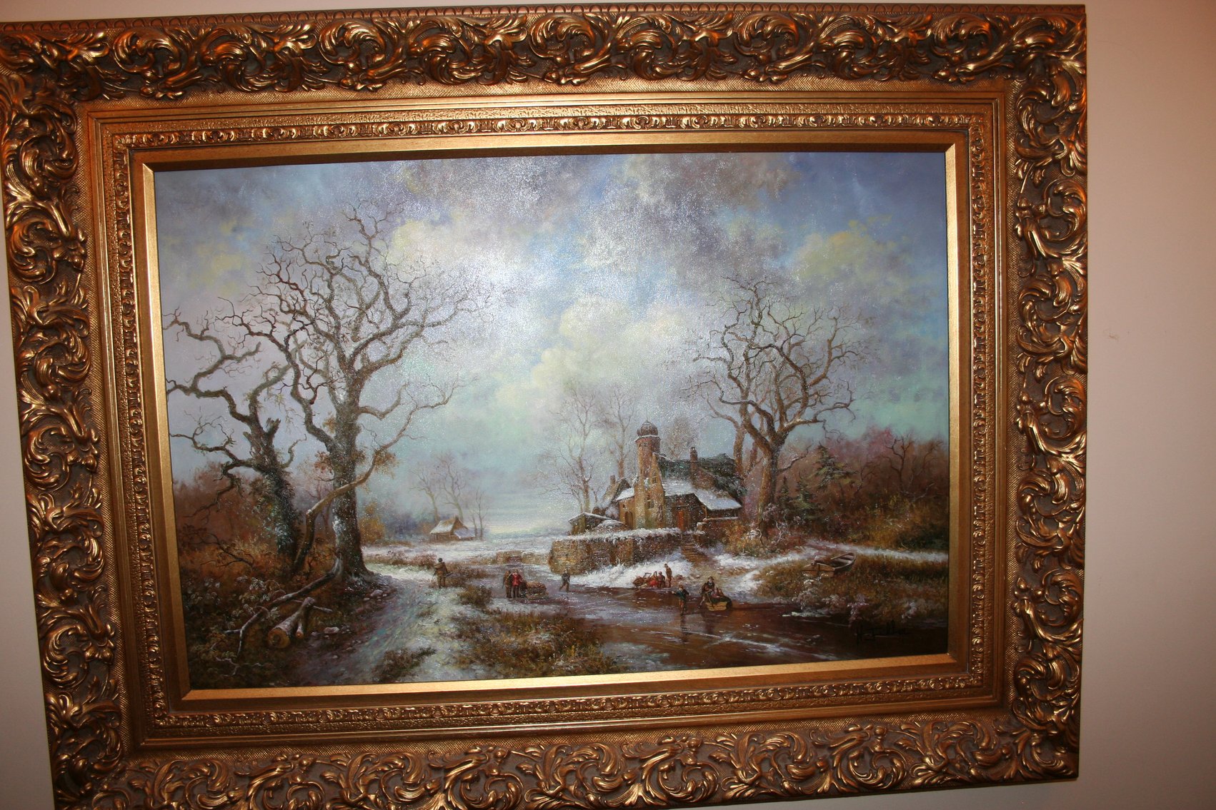 Image for Oil on Canvas  Signed H. Fidler - Circa 1900