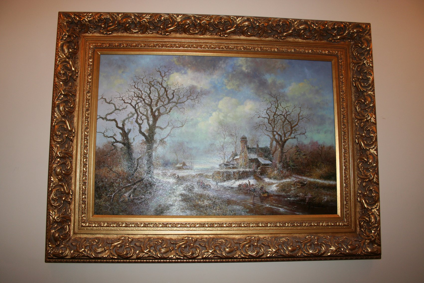 Image for Oil on Canvas  Signed H. Fidler - Circa 1900