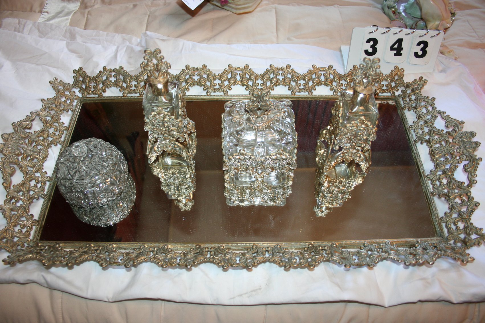 Image for Antique Dresser Set (Brass)