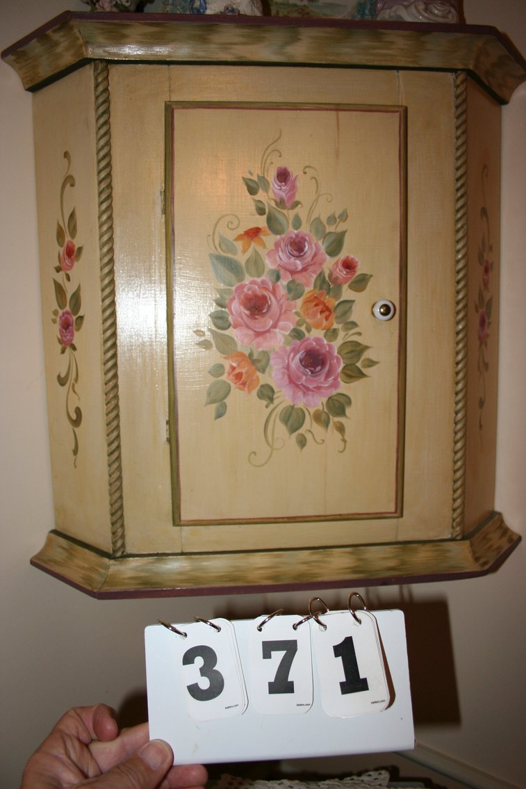 Image for Hand Painted Corner Cabinet