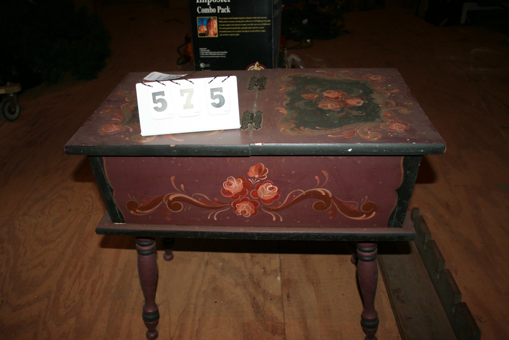 Image for Hand Painted Table & Rack