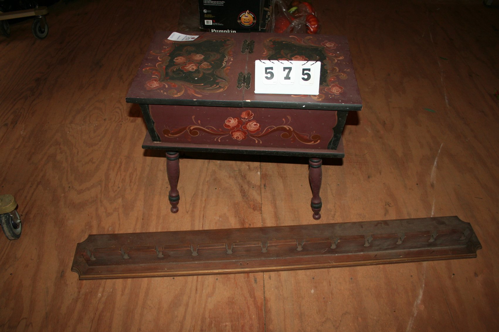 Image for Hand Painted Table & Rack