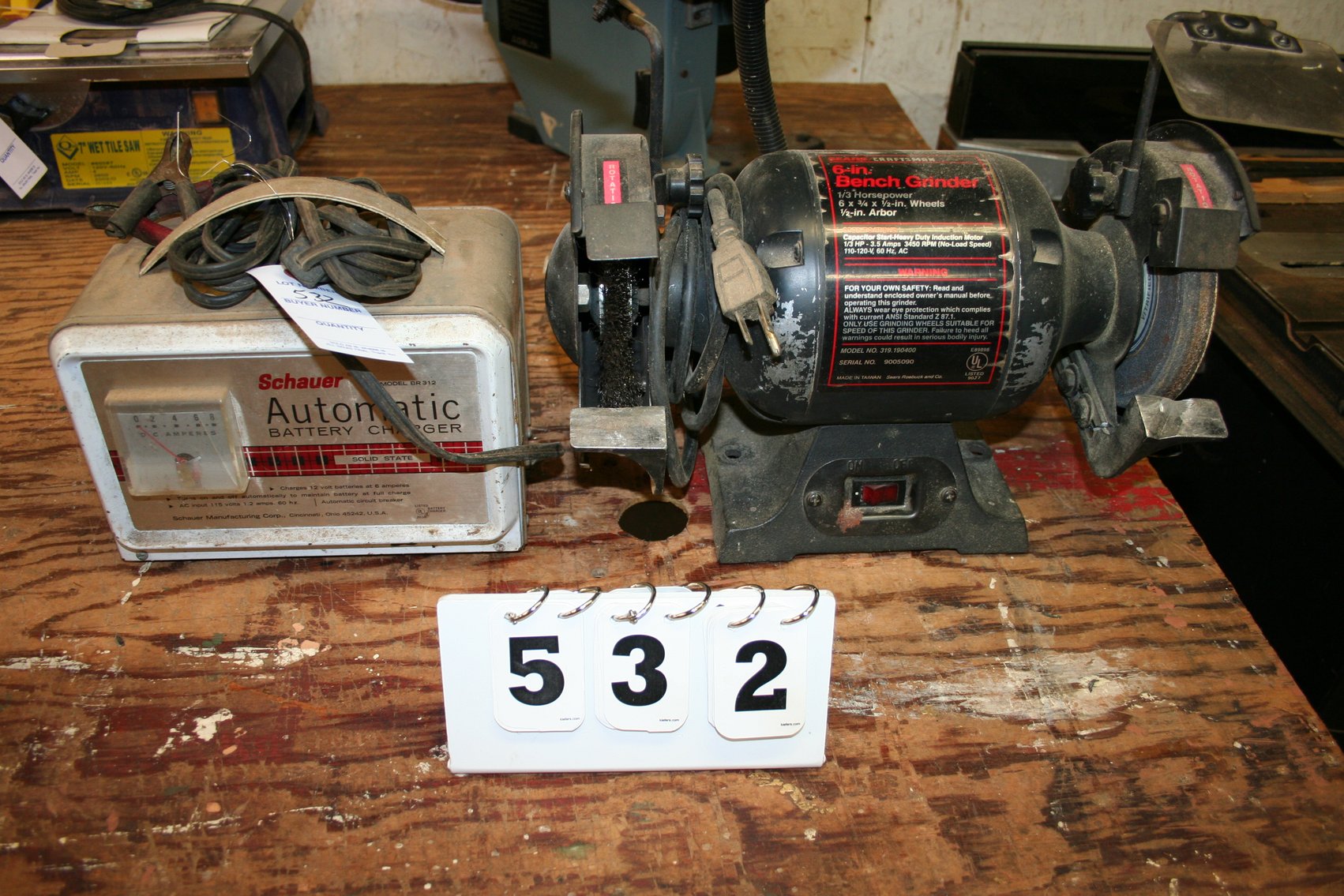 Image for Battery Charger & Bench Grinder