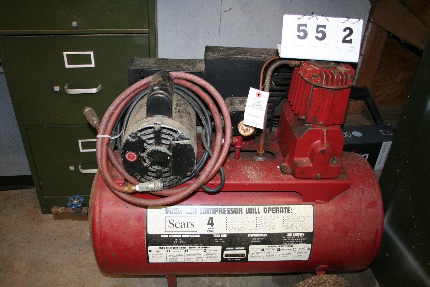Image for Sears 4 HP Air Compressor