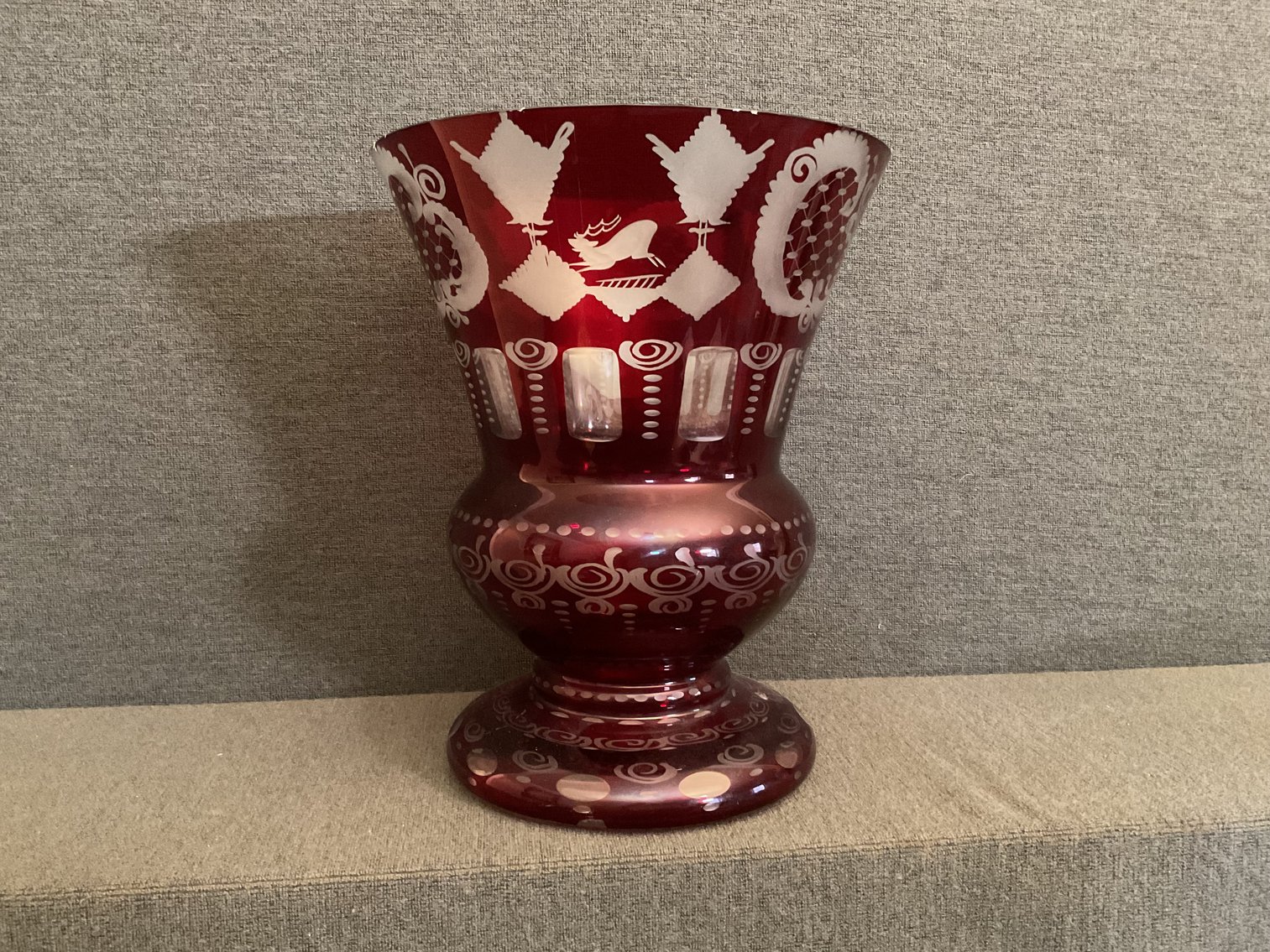 Image for Bohemian Cut to Clear Vase