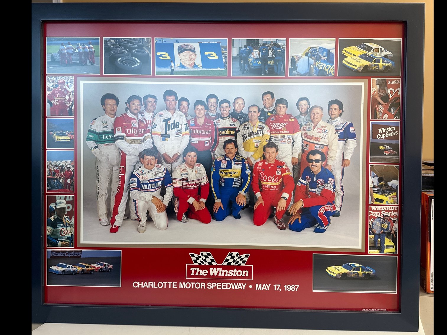 Image for FRAMED NASCAR POSTER