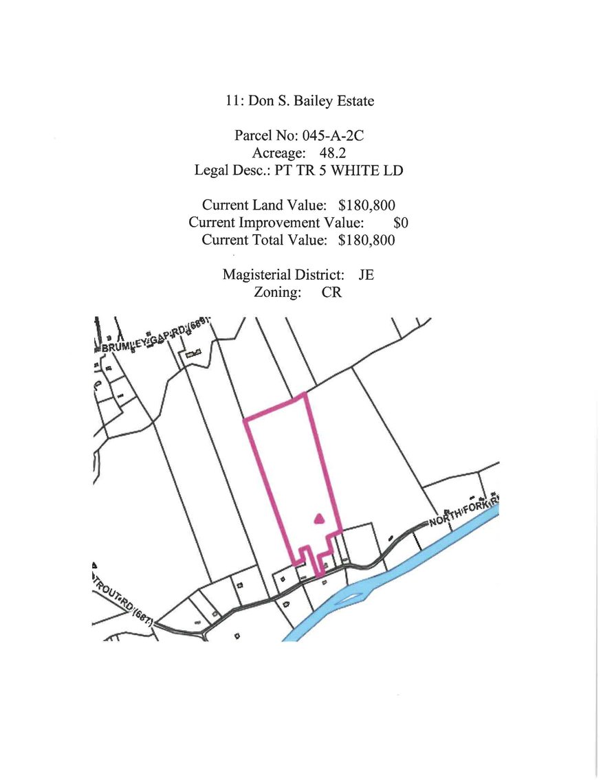 Image for JS11 - 48.2 acres +/- part Tract 5 White Land, North Fork River Road, Abingdon