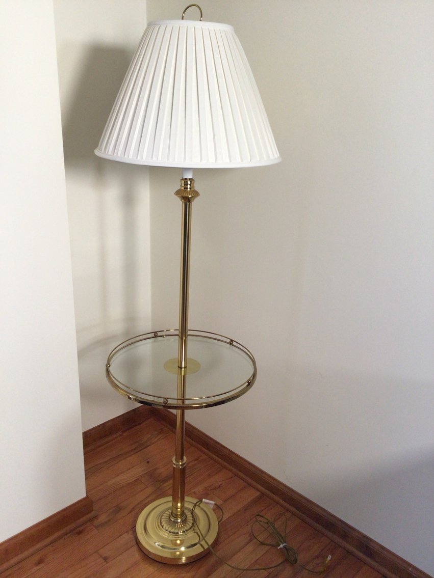 Image for Metal and Glass Floor Lamp