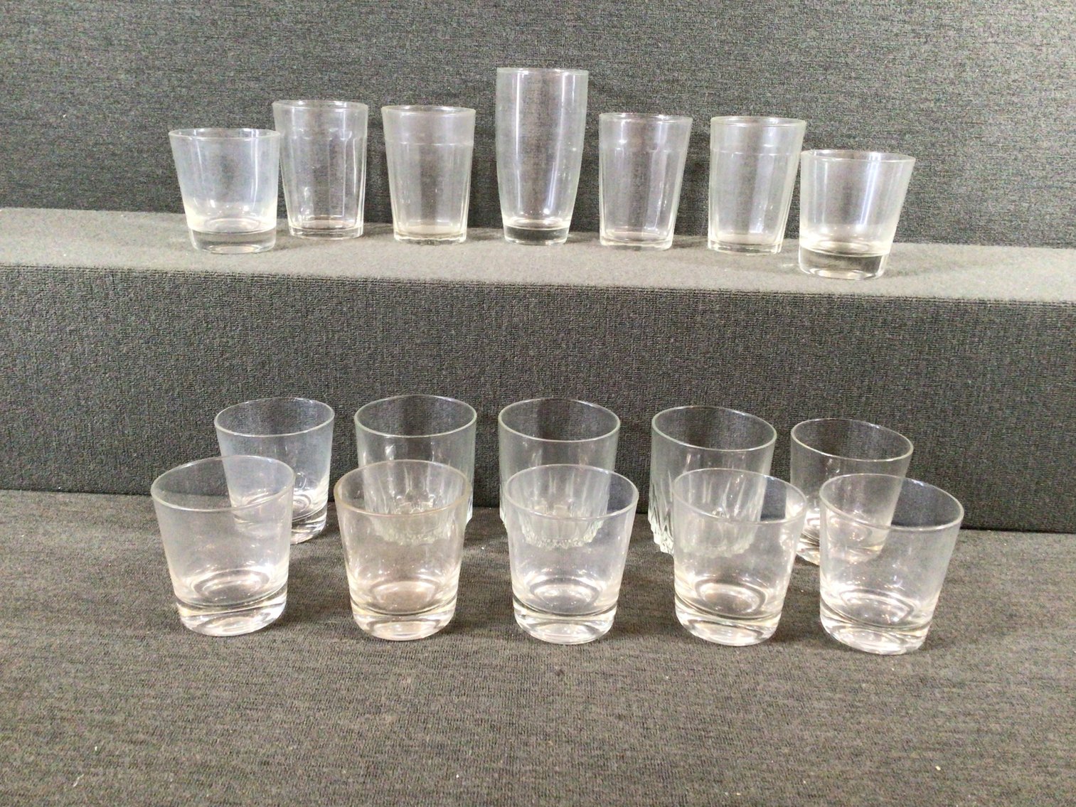 Image for Large Lot of Glasses in Mixed Sizes and Patterns