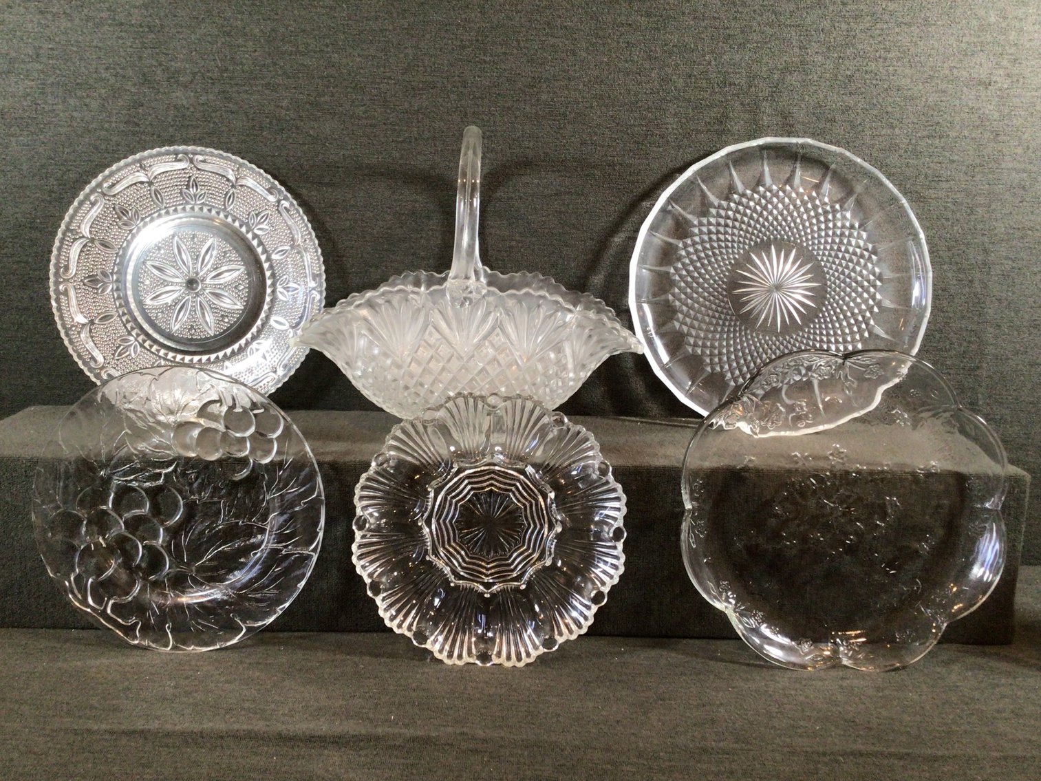 Image for Glass Basket and Serving Platters