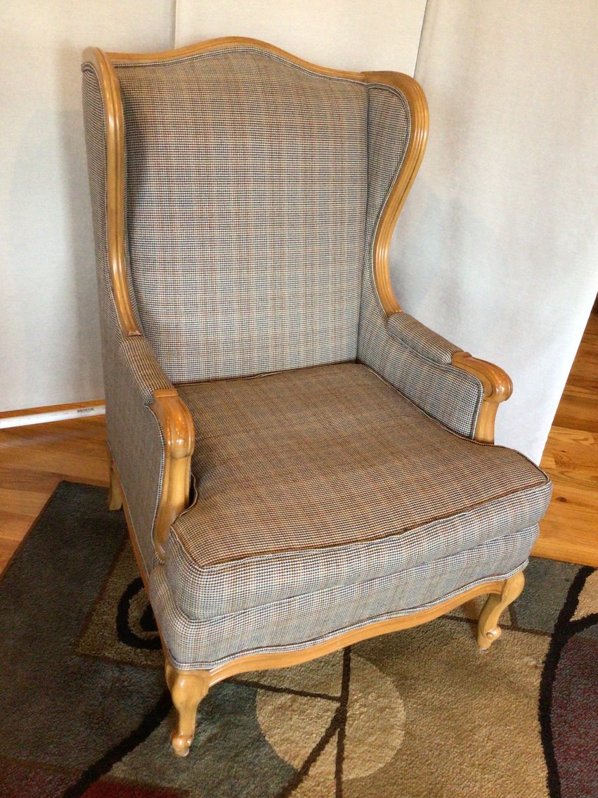Image for French Style Wing-Back Accessory Chair