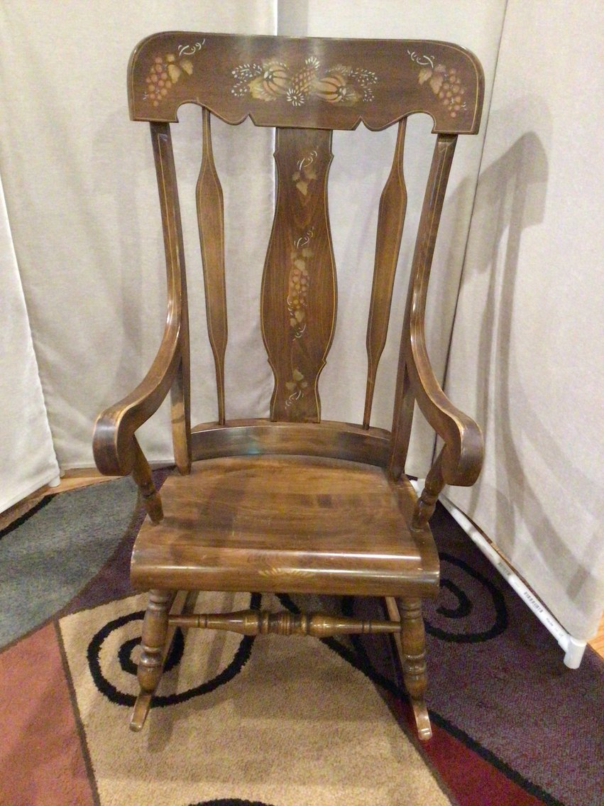 Image for Vintage Solid Wood Rocking Chair