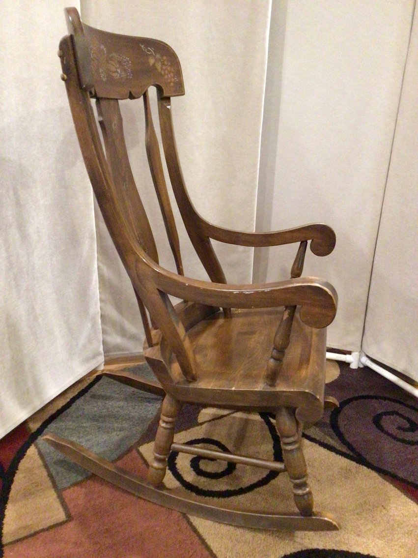 Image for Vintage Solid Wood Rocking Chair