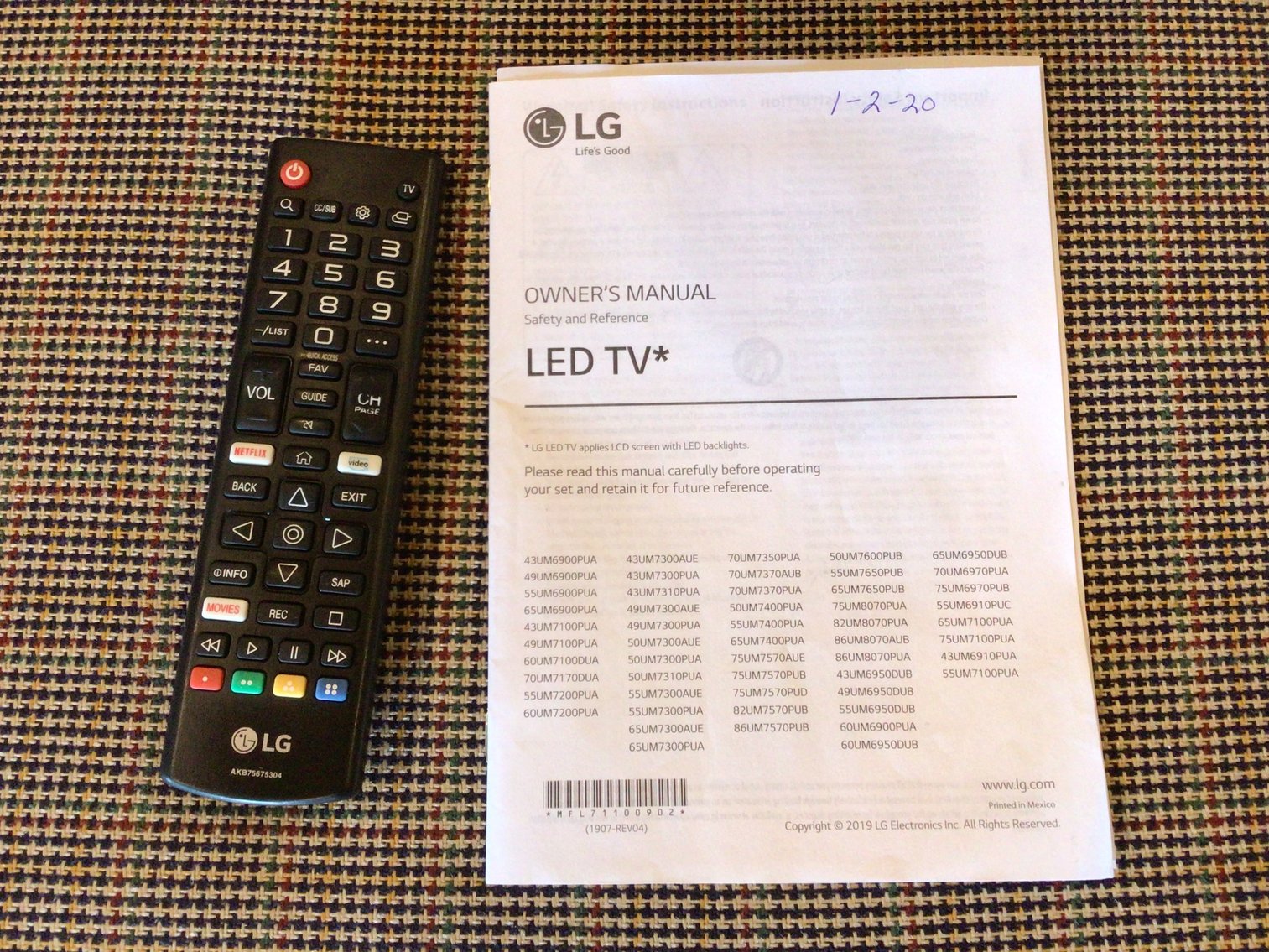 Image for 50-Inch LG Smart TV