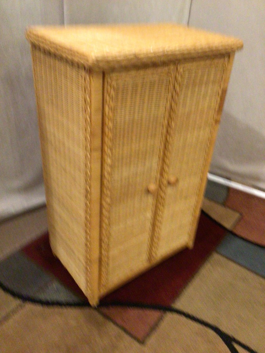 Image for Wicker Storage Cabinet