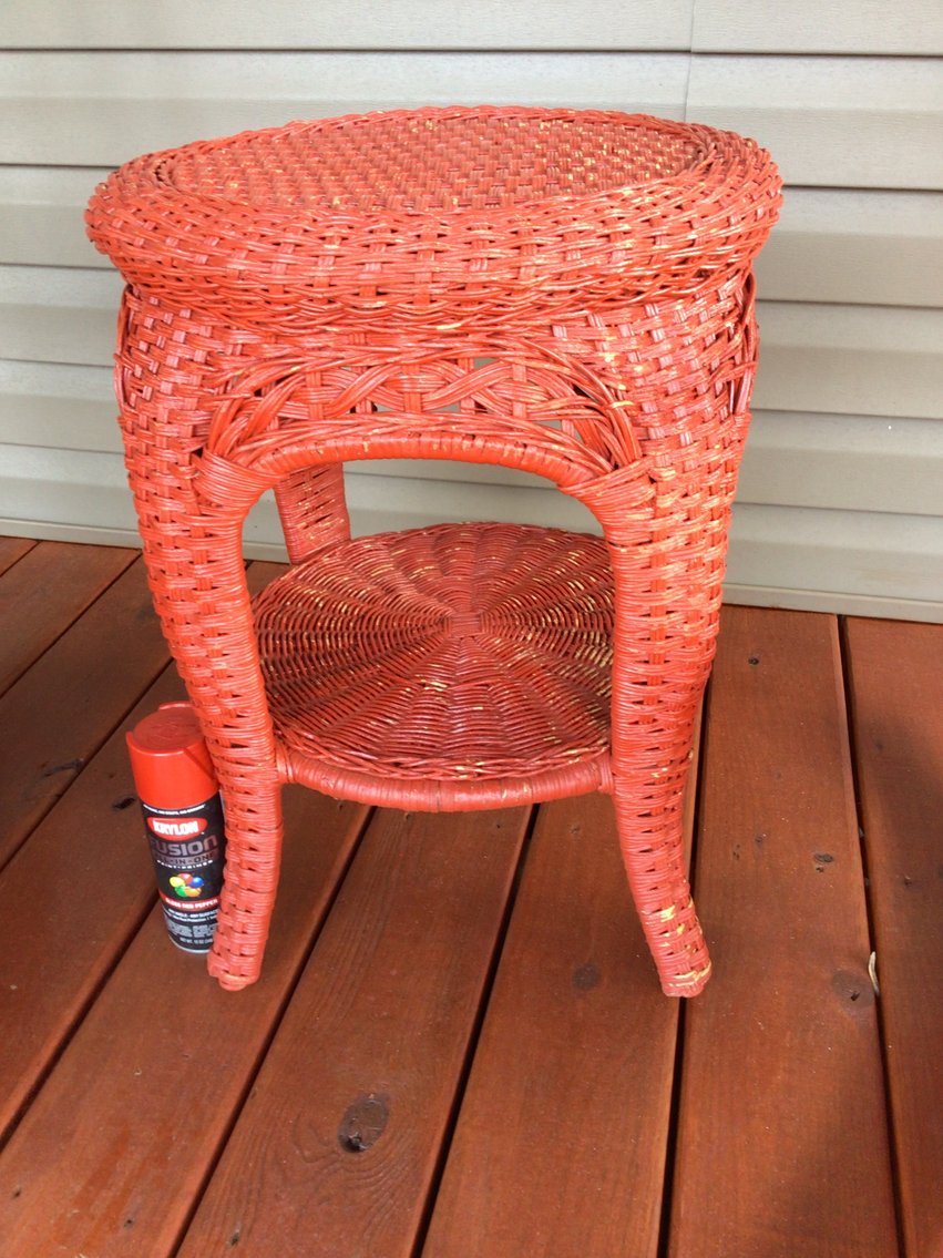 Image for Pair of Rocking Chairs and Wicker Table