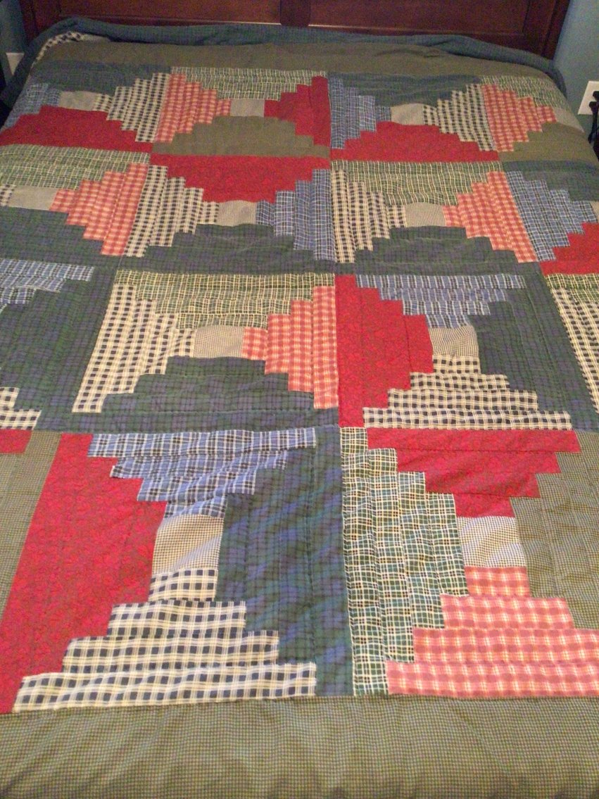 Image for Vintage Log Cabin Quilt