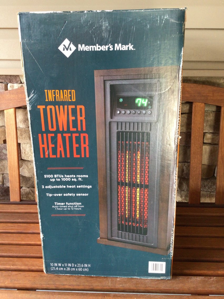 Image for Infrared Quartz Tower Heater with Remote