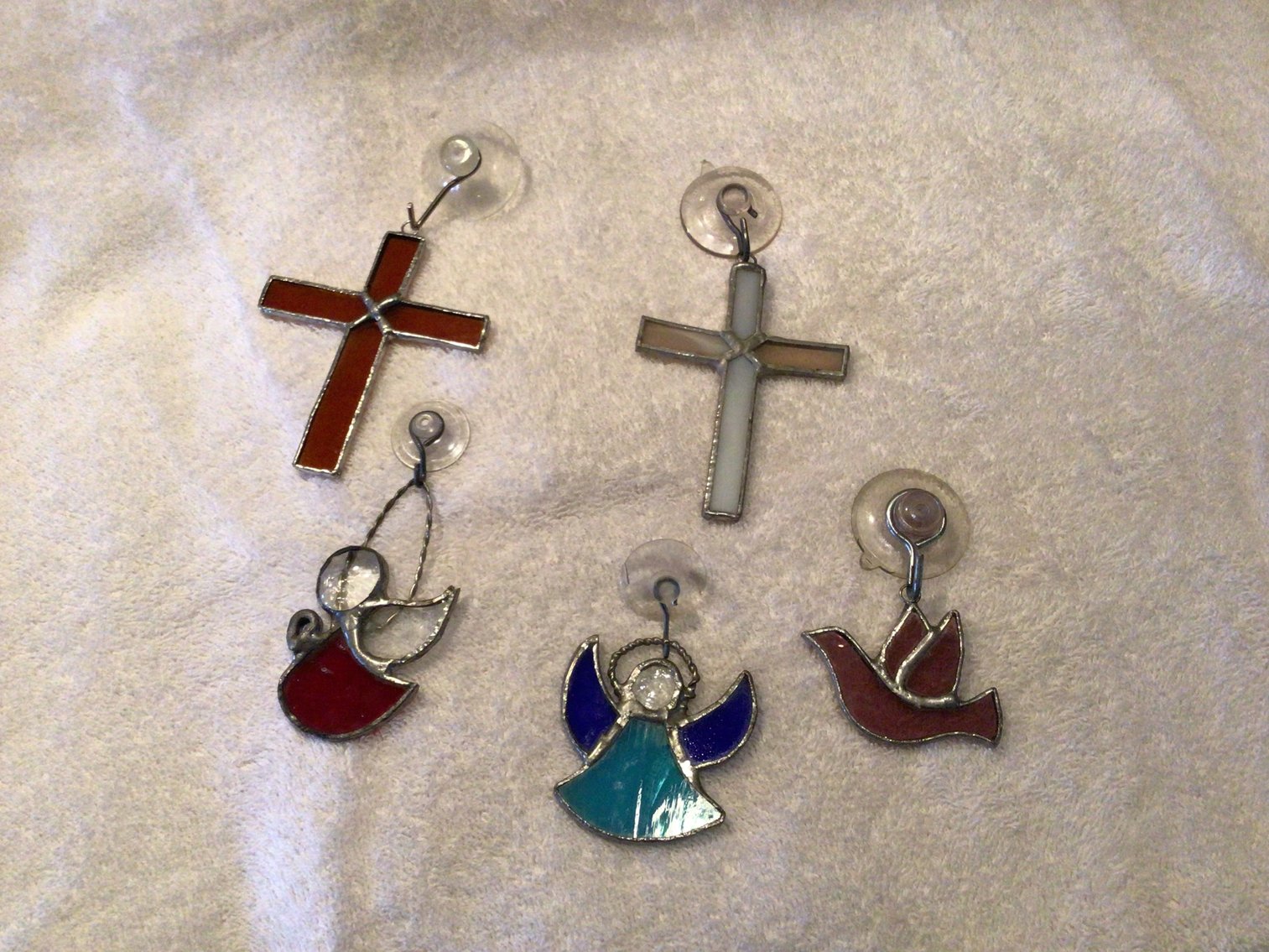 Image for Set of 5 Stained Glass Suncatchers