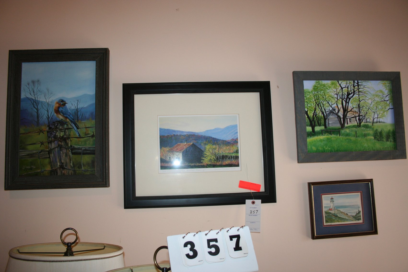 Image for 4 Paintings Signed