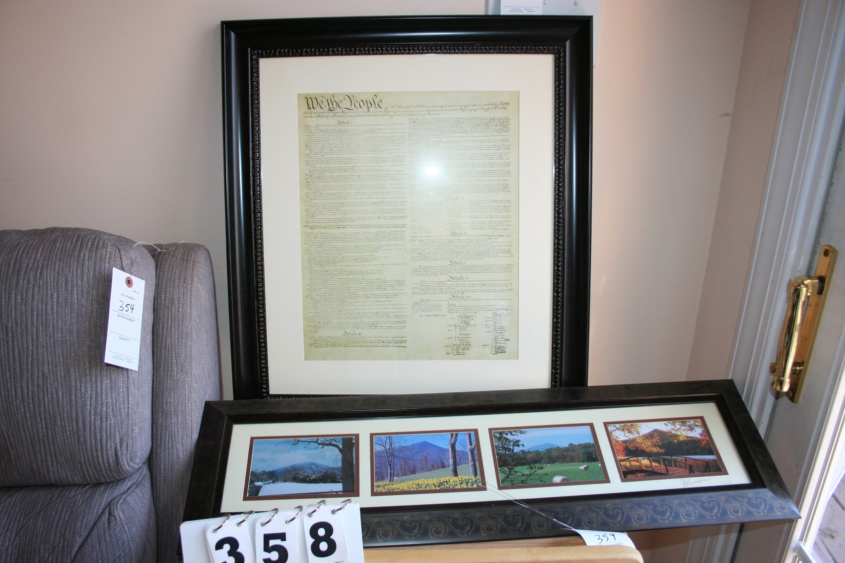 Image for US Constitution & Prints (Signed)