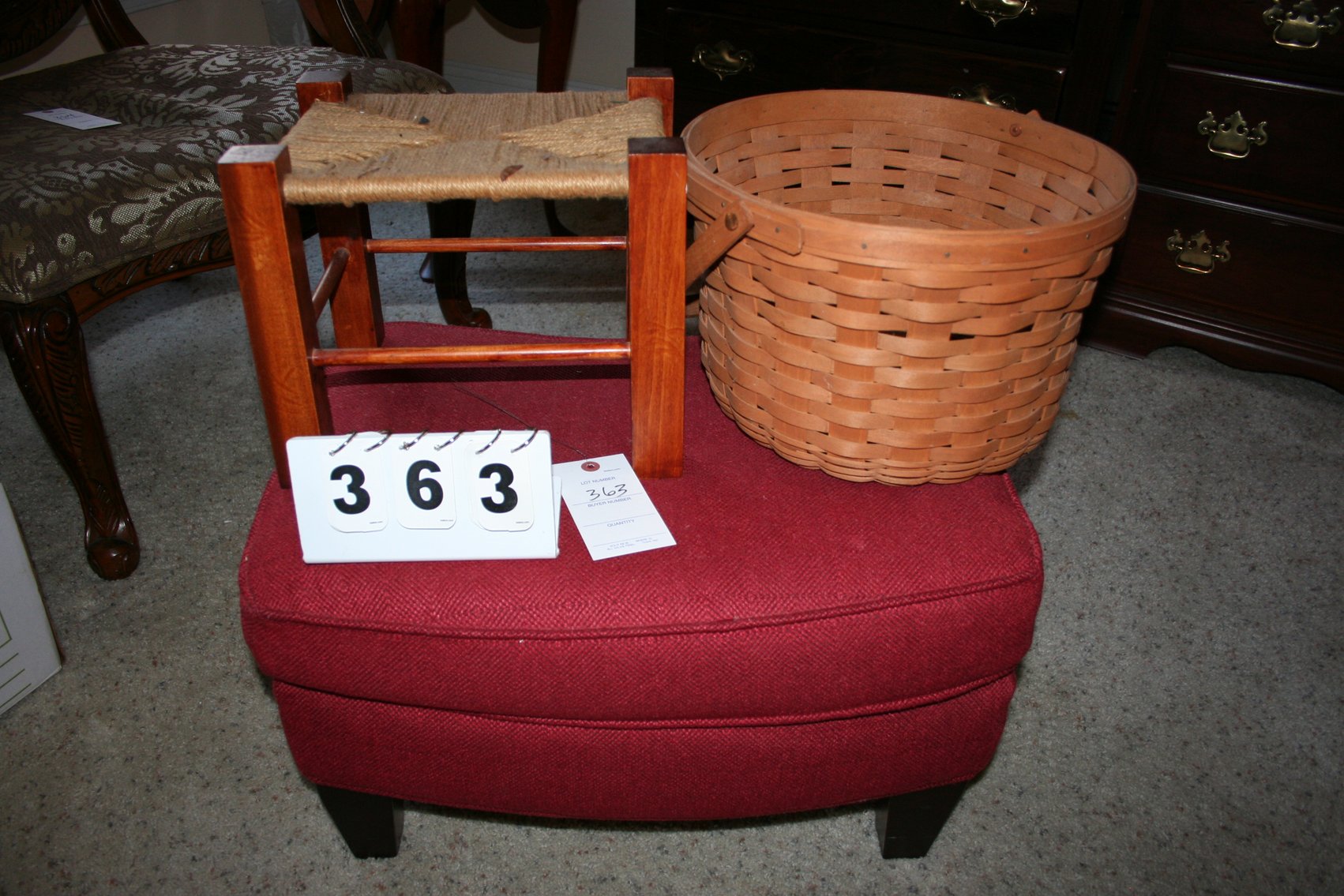 Image for Longaberger, Stool, Ottoman