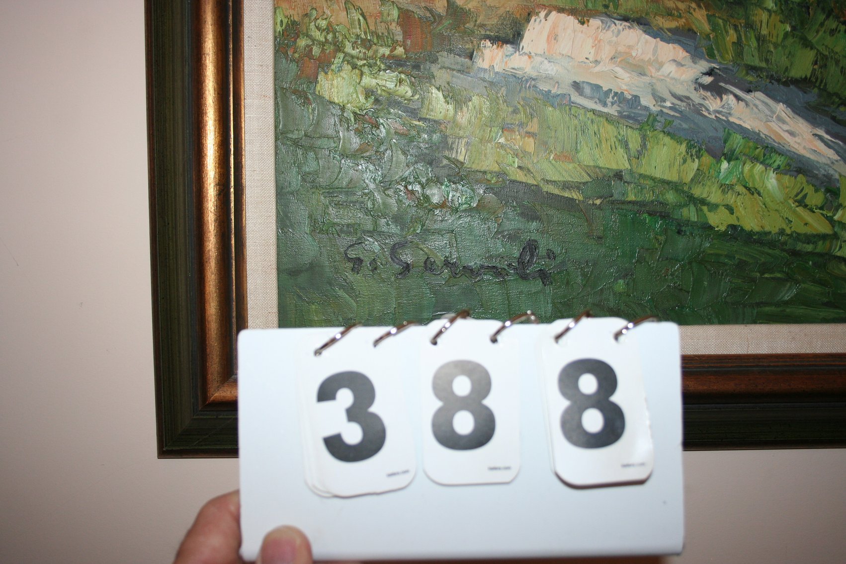 Image for Signed S Servili Oil Painting 49