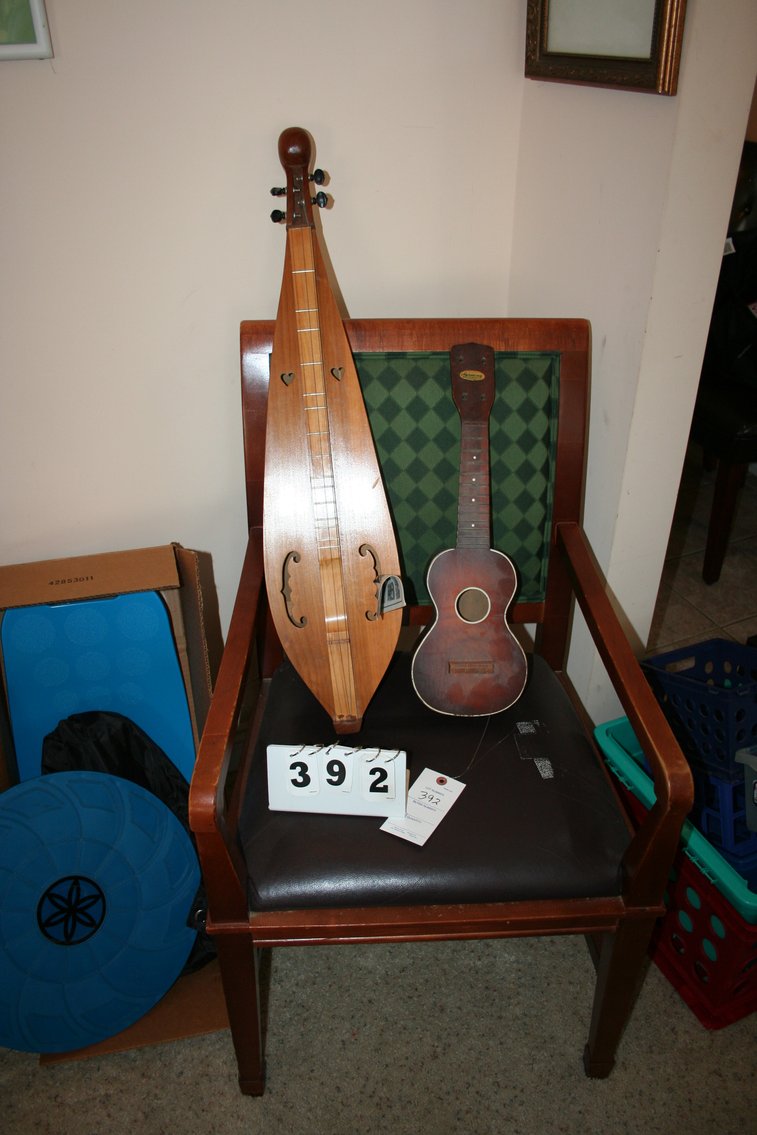 Image for Chair & 2 Musical Instruments / Misc Items