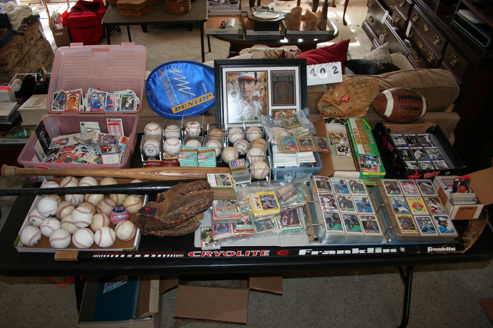 Image for Huge Collection Autographed Balls, Football, Baseball, Bats