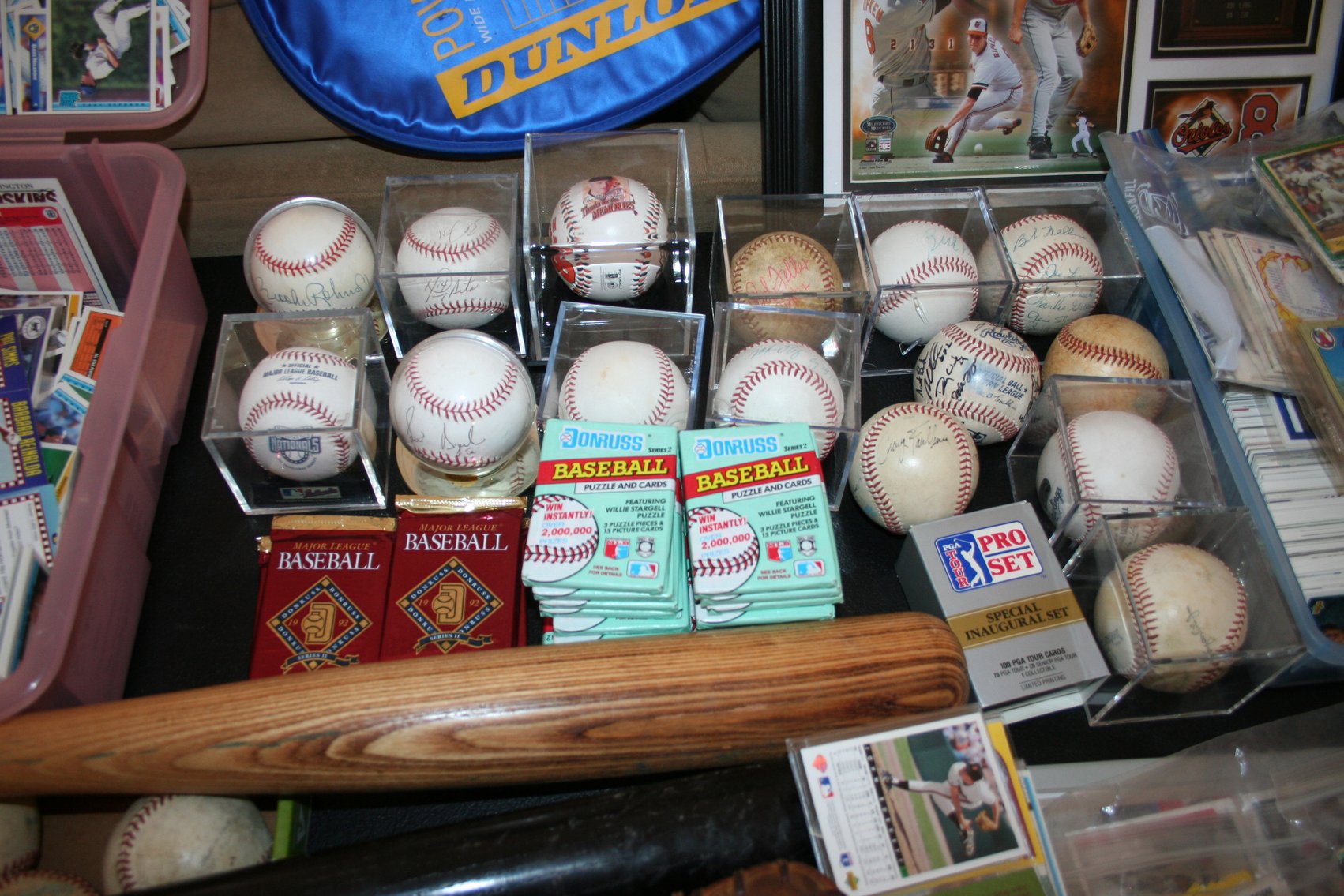 Image for Huge Collection Autographed Balls, Football, Baseball, Bats