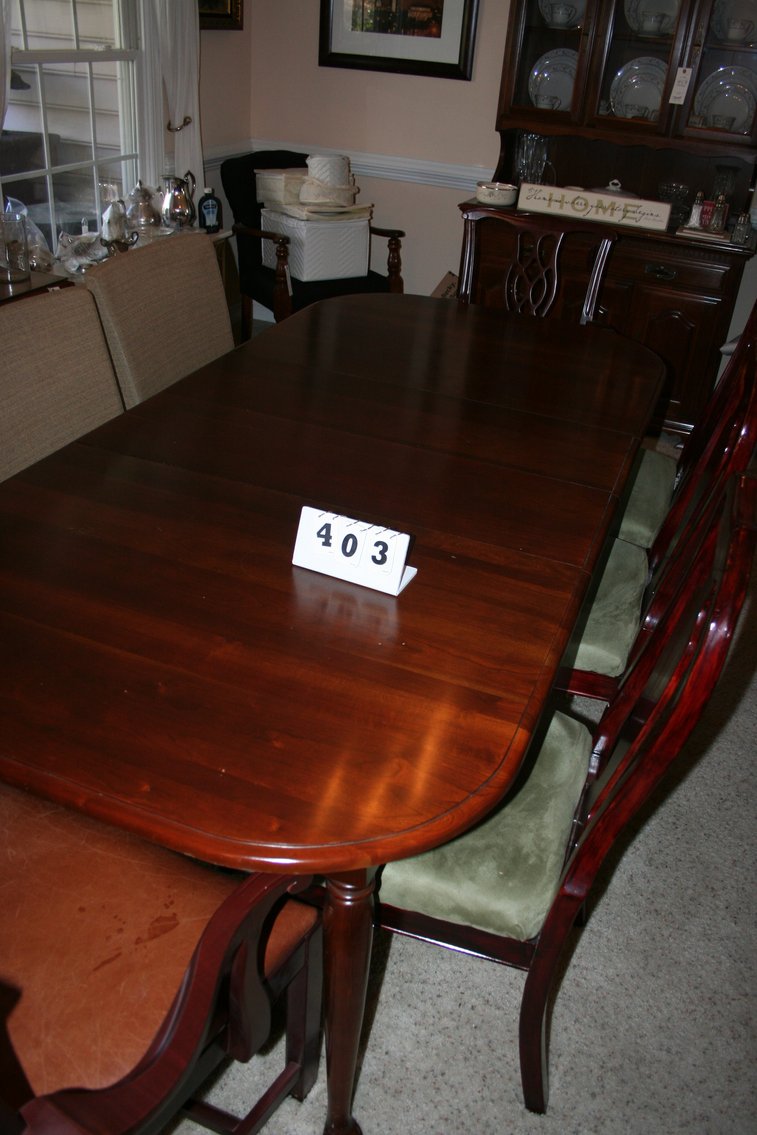 Image for Dining Table Walnut 7 Chairs 7 Foot X 48